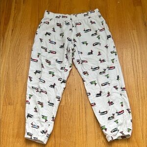 GAP Dachshund Print Pajama Pants - Size: S